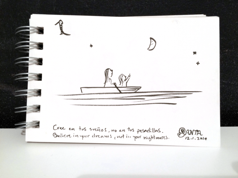 First drawing of the series